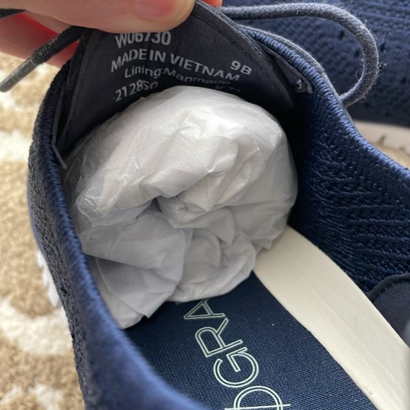 Cole Haan- Marine Blue Knit Zero Grand Sneakers - Picture 10 of 13